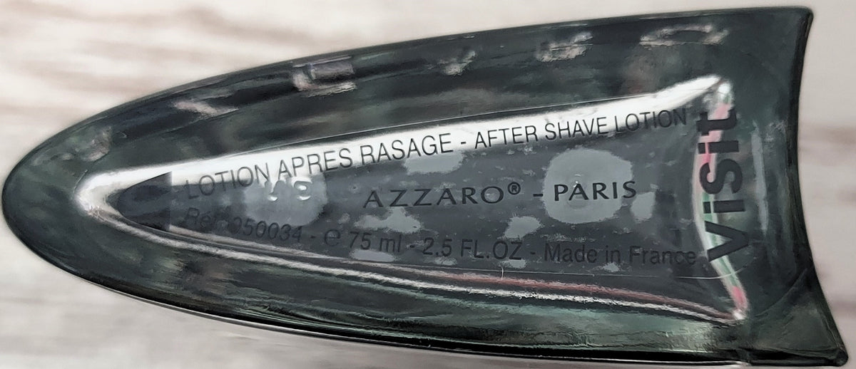 Visit for Men Azzaro AFTER SHAVE SPLASH 75 ml. Discontinued vintage.