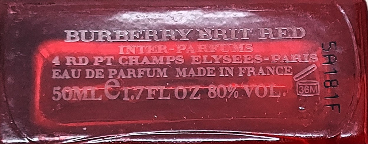 Burberry Brit Red EDP (eau de parfum) 50 ml. Discontinued vintage.