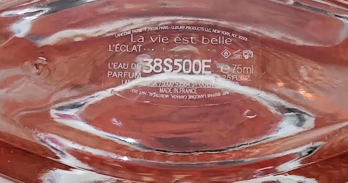 La Vie Est Belle L'Eclat Lancome EDP (l'eau de parfum) 75 ml. Discontinued.