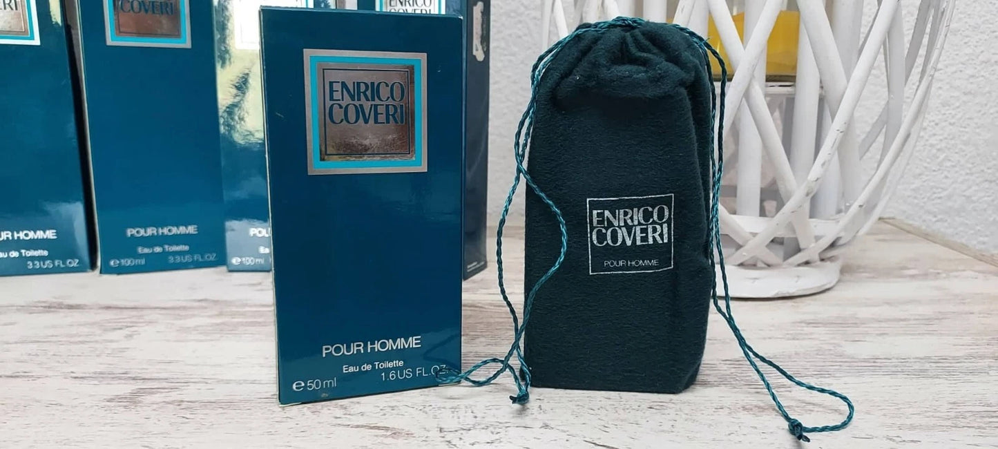Enrico Coveri pour Homme EDT (eau de toilette) 50ml. EUROITALIA vintage rare.