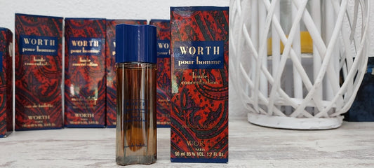 Worth pour Homme Haute Concentration EDT (eau de toilette SPLASH) 50ml. Vintage.