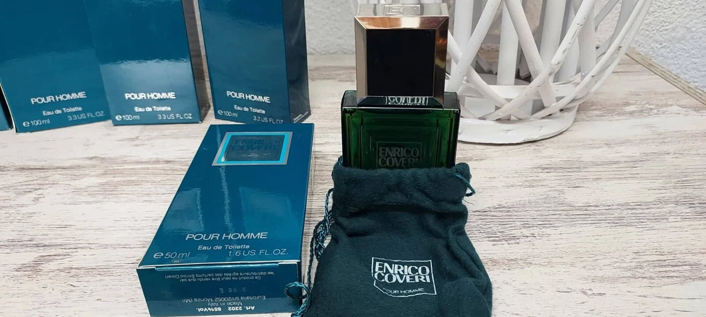 Enrico Coveri pour Homme EDT (eau de toilette) 50ml. EUROITALIA vintage rare.