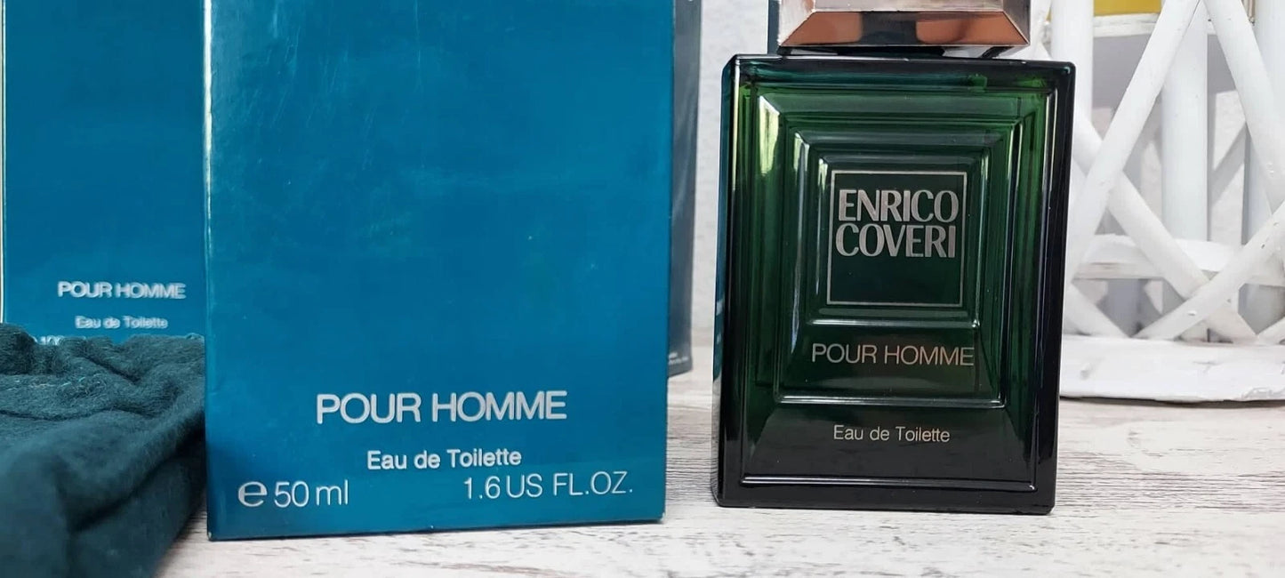 Enrico Coveri pour Homme EDT (eau de toilette) 50ml. EUROITALIA vintage rare.