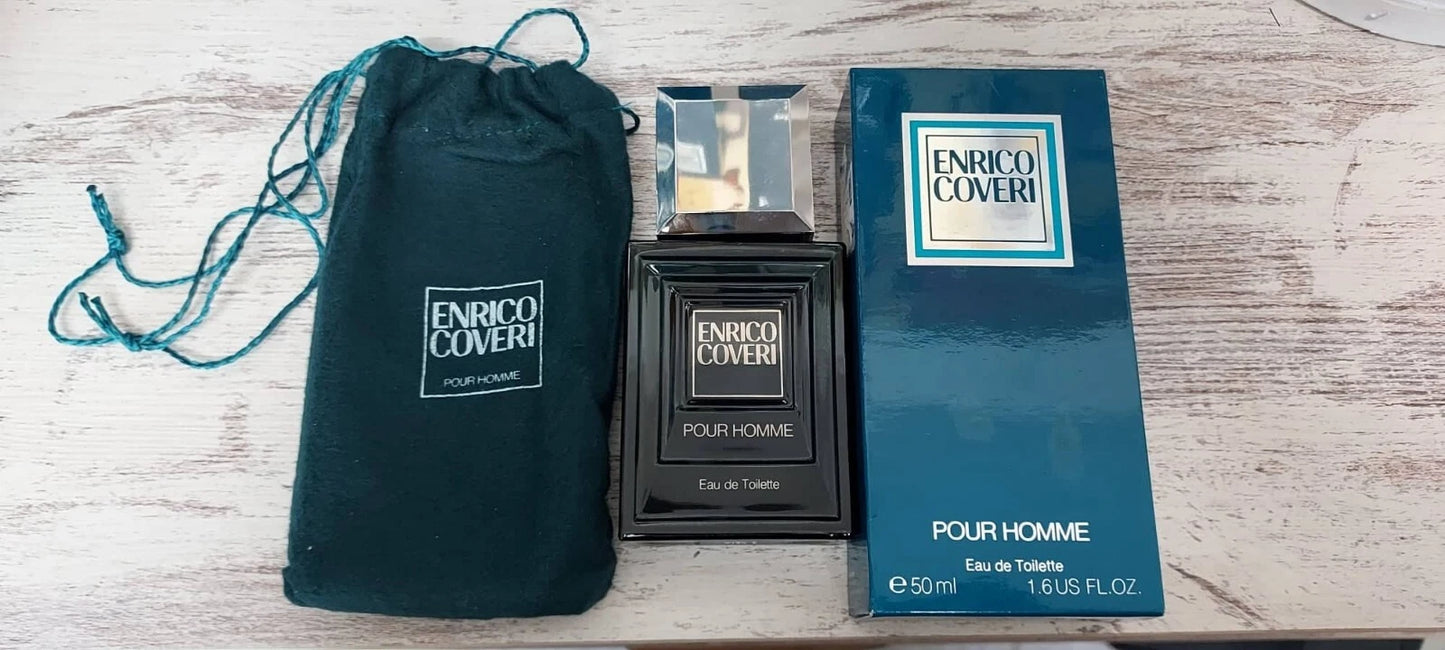 Enrico Coveri pour Homme EDT (eau de toilette) 50ml. EUROITALIA vintage rare.