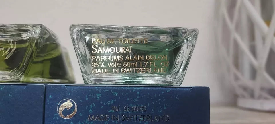 Samourai Alain Delon EDT SPLASH 50ml + After Shave SPLASH 50ml. Vintage rare.