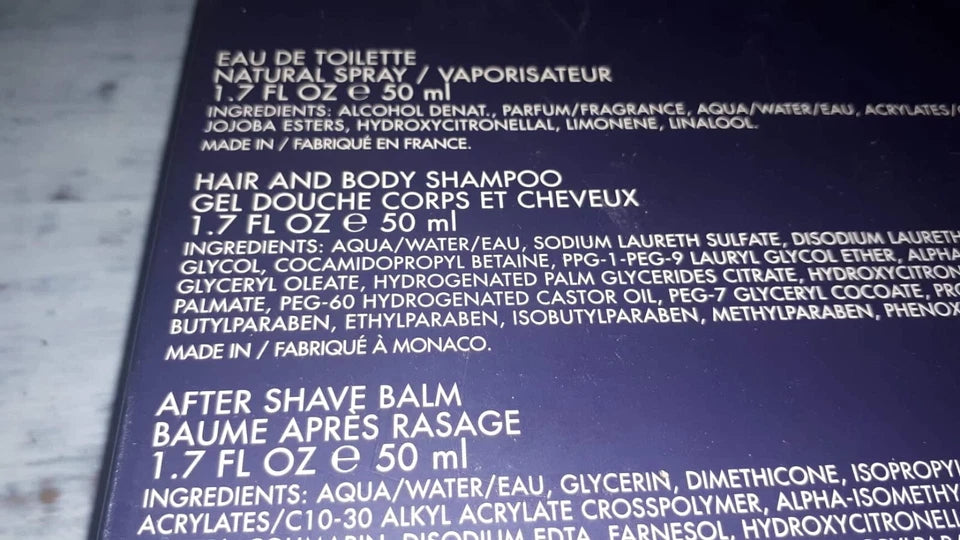 Jil Sander Man EDT (eau de toilette) 50ml + After Shave 50ml + Shower Gel 50ml.