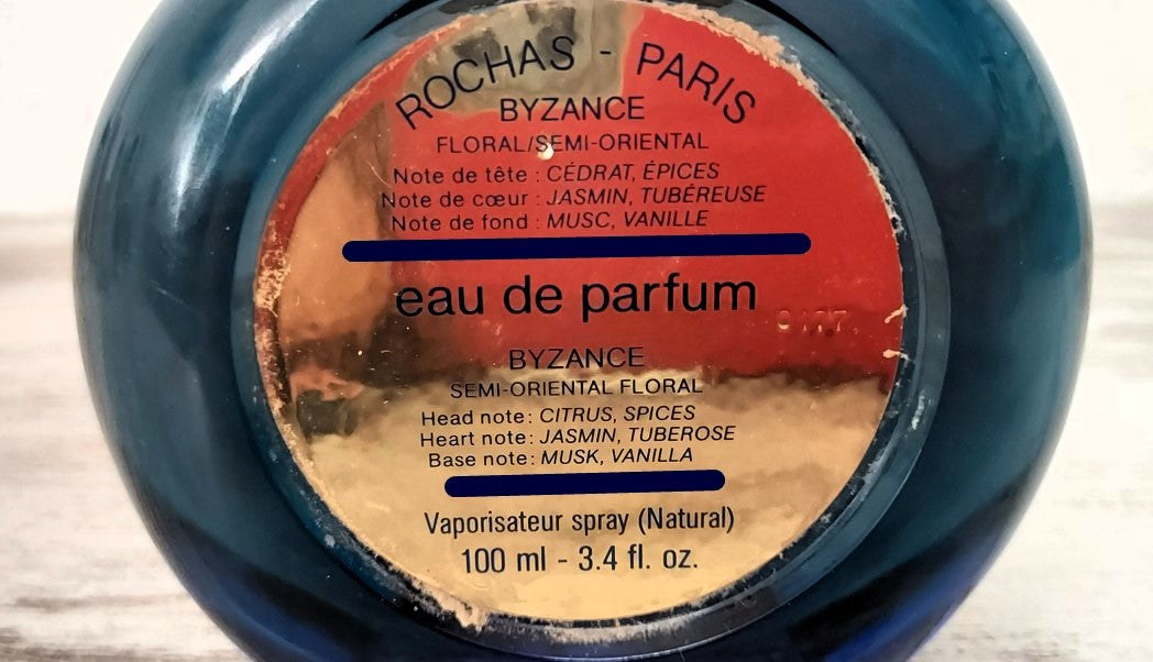 Byzance Rochas EDP (eau de parfum) 100ml. Discontinued vintage.