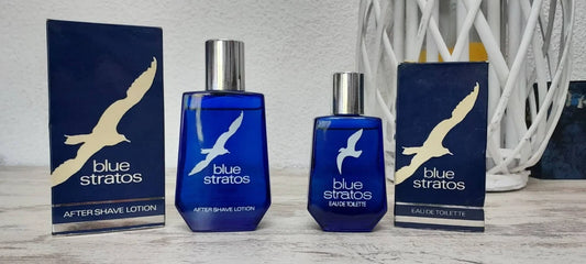Blue Stratos Shulton EDT 50ml SPLASH + After Shave SPLASH 100ml. Vintage formula.