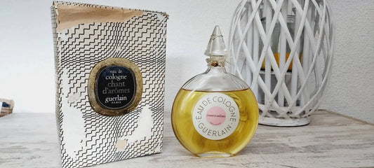 Chant d'Aromes Guerlain EDC SIZES: 12cm x 7cm x 18cm. PARTIALLY EVAPORATED.