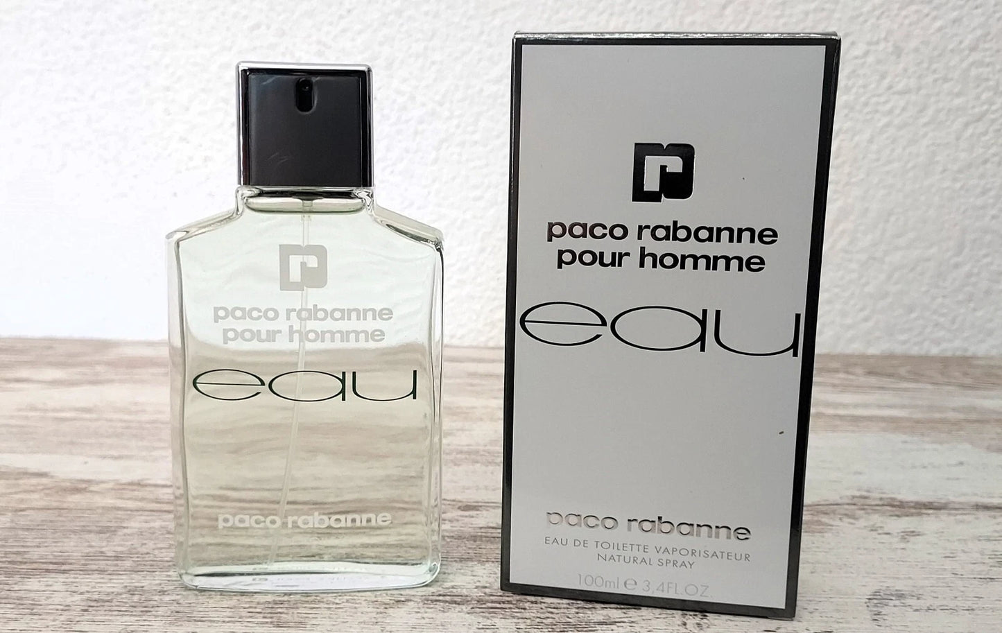 Paco Rabanne EAU pour Homme EDT (eau de toilette) 100ml. Discontinued vintage.