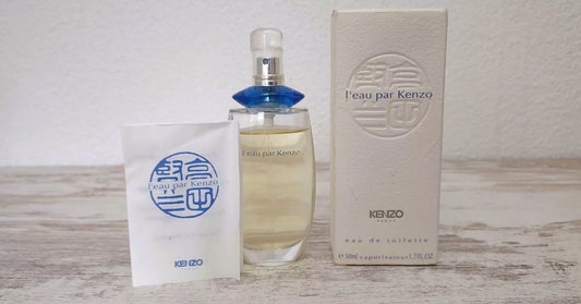 L'Eau par Kenzo pour Femme EDT (eau de toilette) 50ml (almost full) Vintage 90's.