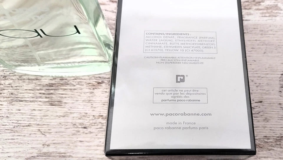 Paco Rabanne EAU pour Homme EDT (eau de toilette) 100ml. Discontinued vintage.