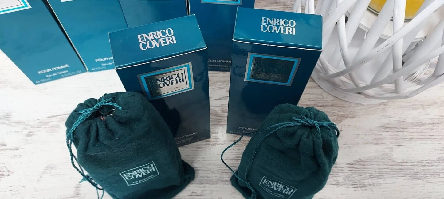 Enrico Coveri pour Homme EDT 100ml + After Shave 100ml. EUROITALIA vintage rare.