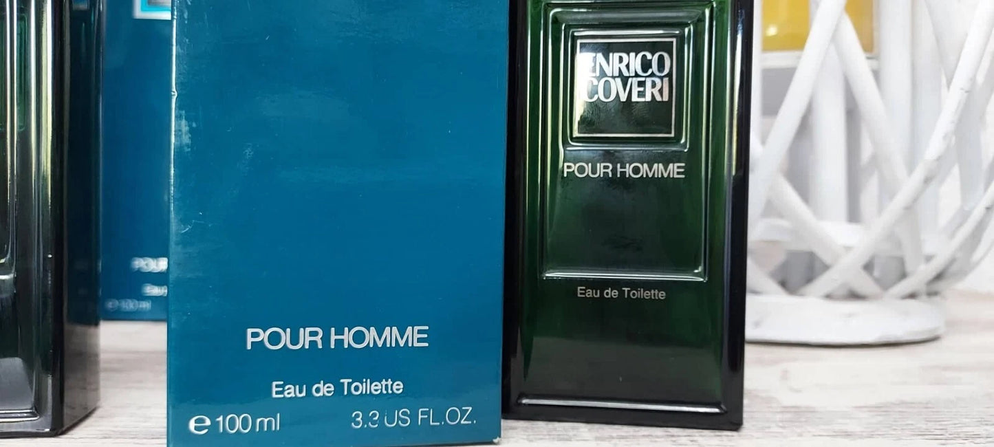 Enrico Coveri pour Homme EDT 100ml + After Shave 100ml. EUROITALIA vintage rare.