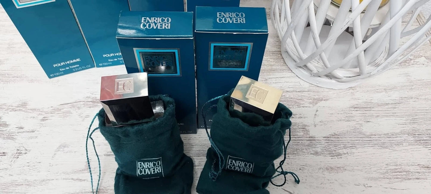 Enrico Coveri pour Homme EDT 100ml + After Shave 100ml. EUROITALIA vintage rare.
