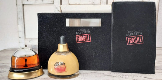 Fragile Gaultier EDP 50ml + Shimmering Body Oil 100ml + Black Velvet Bags.