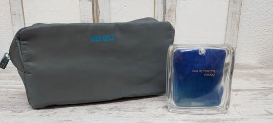Kenzo Air Intense EDT (eau de toilette) 90ml + Toiletry bag. Vintage.
