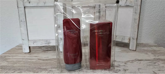 Jacomo ROUGE de Jacomo EDT (eau de toilette) 100ml + Shower Gel 200ml. Vintage.