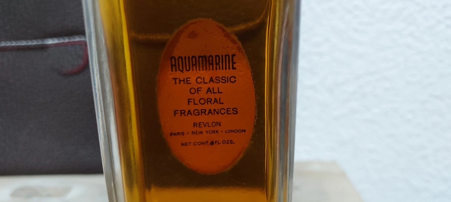Aquamarine Revlon EDT (eau de toilette) 120ml + Toiletry Bag. Vintage very rare.