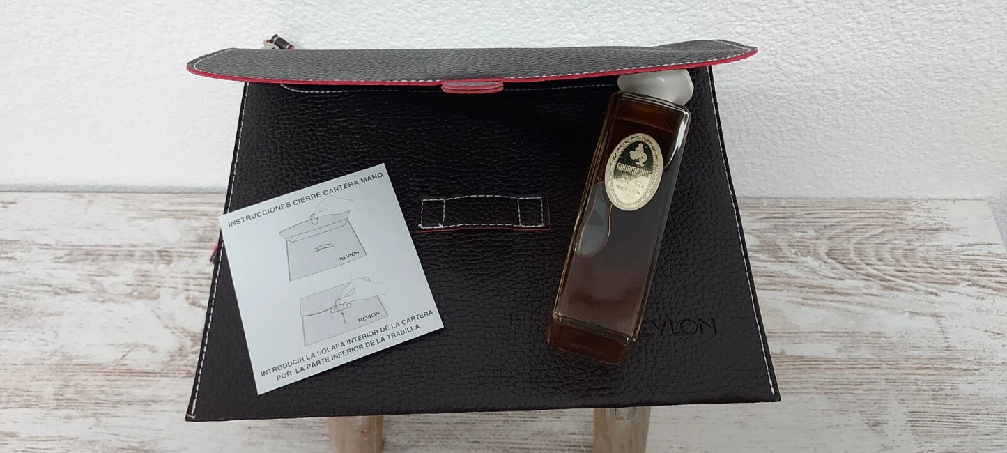 Aquamarine Revlon EDT (eau de toilette) 120ml + Toiletry Bag. Vintage very rare.