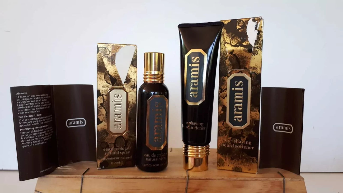 Aramis pour Homme EDC (eau de cologne) 60ml + Pre-Shaving beard 100ml. Vintage.