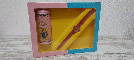 Baby Rose Jeans Versace EDT 50 ml + Watch (needs new battery). Discontinued vintage.