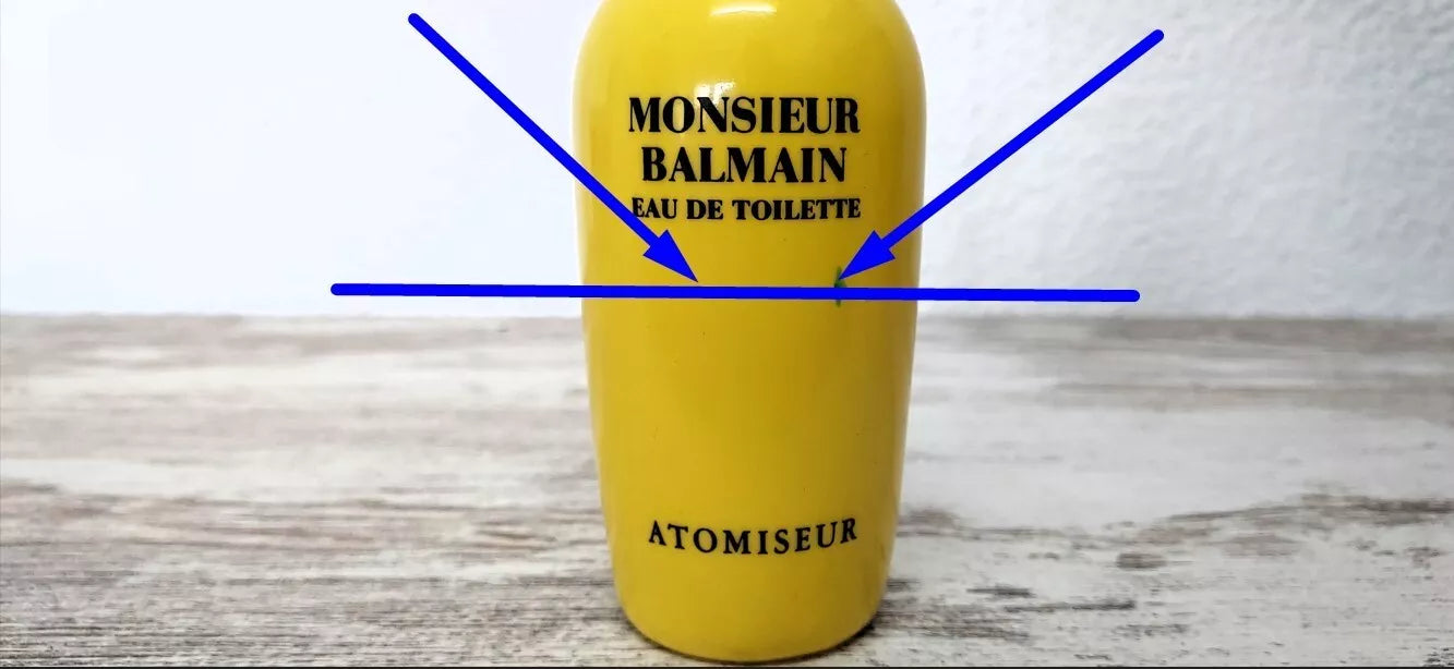 Monsieur Balmain EDT (eau de toilette vapo) 120ml. Perfume level as shown in the pictures.