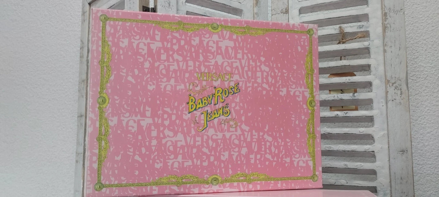 Baby Rose jeans Versace EDT 50ml + Body Lotion 50ml + gel 50ml. Vintage rare.