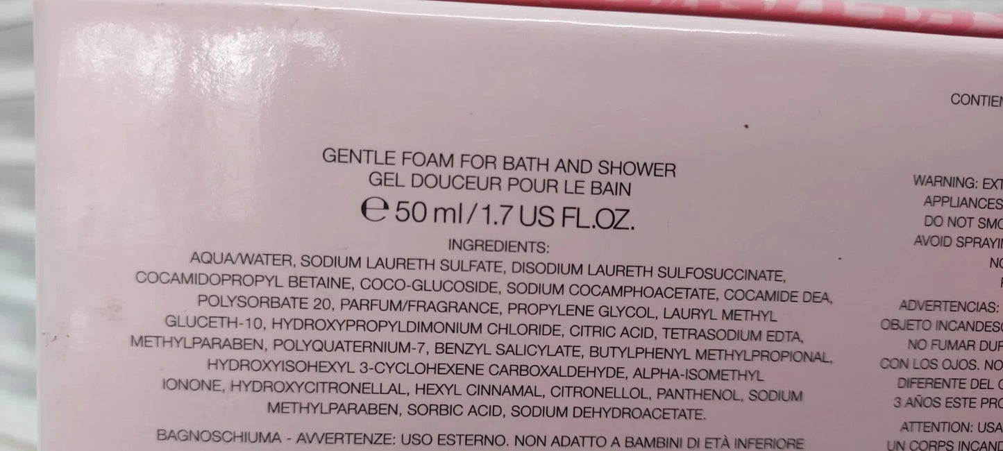 Baby Rose jeans Versace EDT 50ml + Body Lotion 50ml + gel 50ml. Vintage rare.